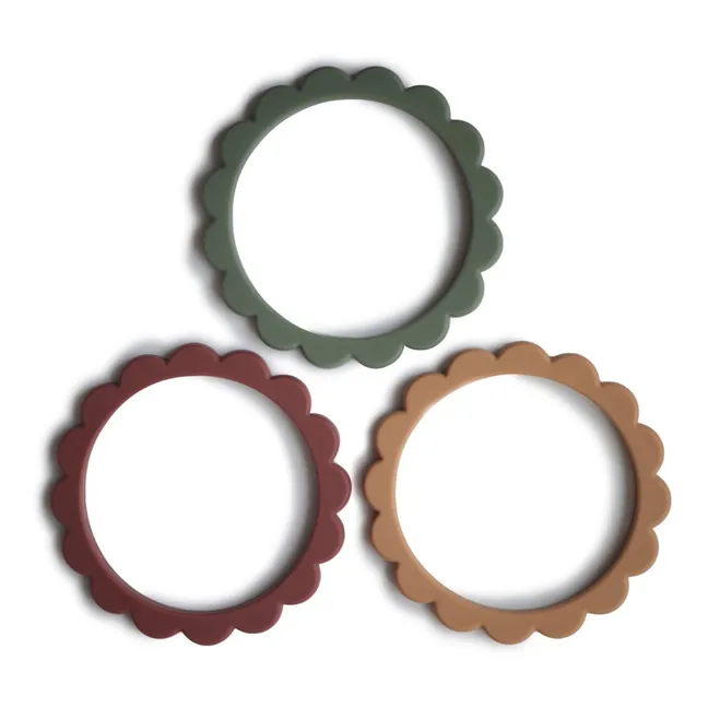 Silicone Teething Bracelets - Set of 3