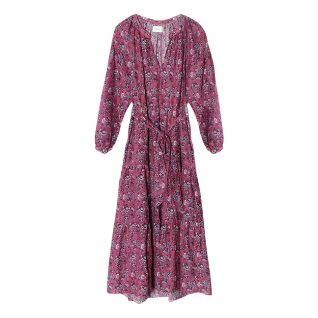 Vestido con estampado floral Annieka | Rosa