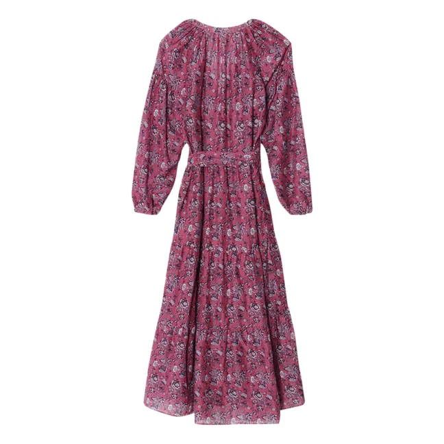 Vestido con estampado floral Annieka | Rosa