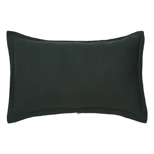 Tamaris Double Cotton Muslin Pillow Case | Black