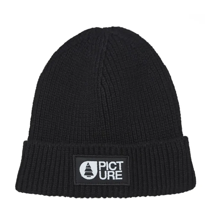 Lizo Wool and Recycled Fibre Beanie | Black- Product image n°0