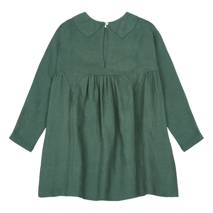 Soor Ploom - Millie Linen Dress - Dark green | Smallable