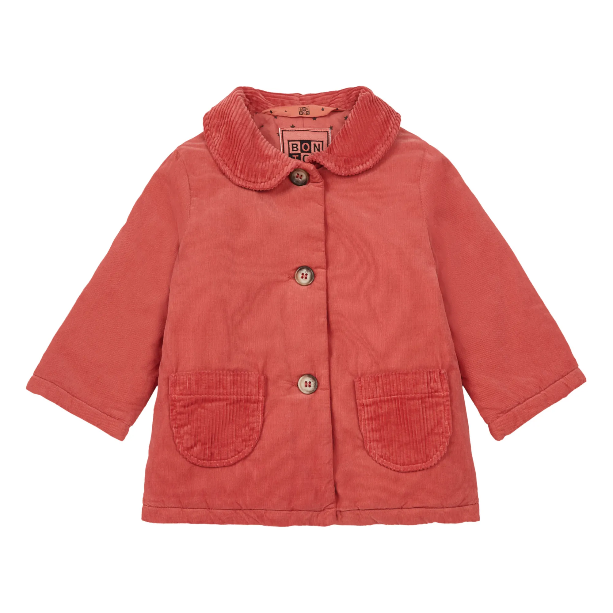 Bonton Pink Bonbon Corduroy Coat