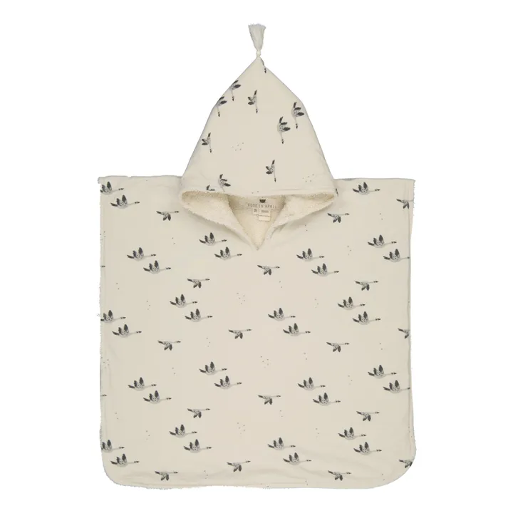 Poncho de bain Pépito Oie | Sable- Image produit n°0