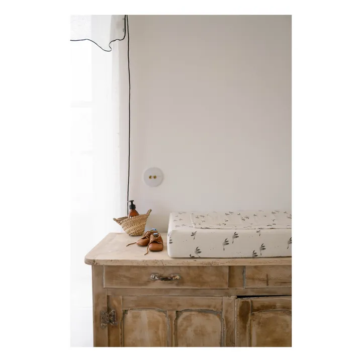 Funda de cambiador con ocas Fanny | Arena- Imagen del producto n°1