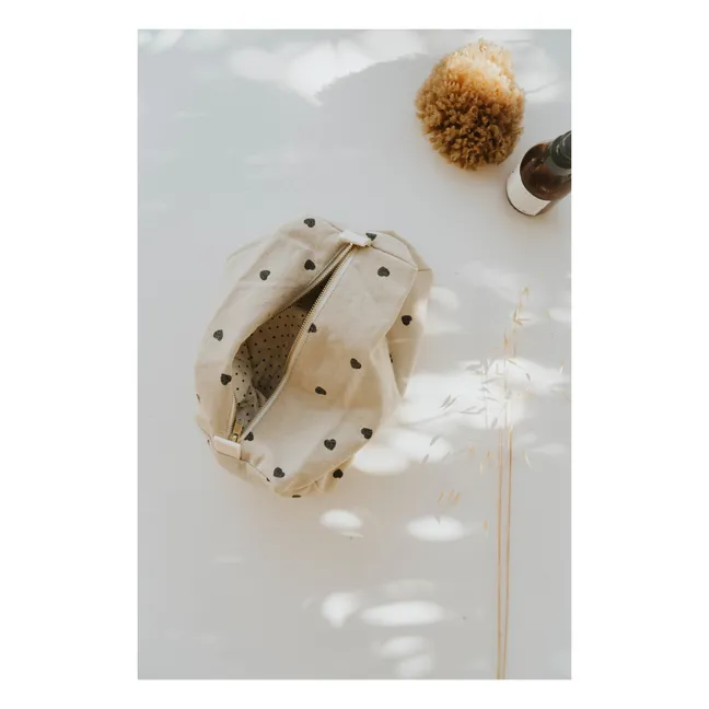 Vic Hearts Makeup Bag | Sand