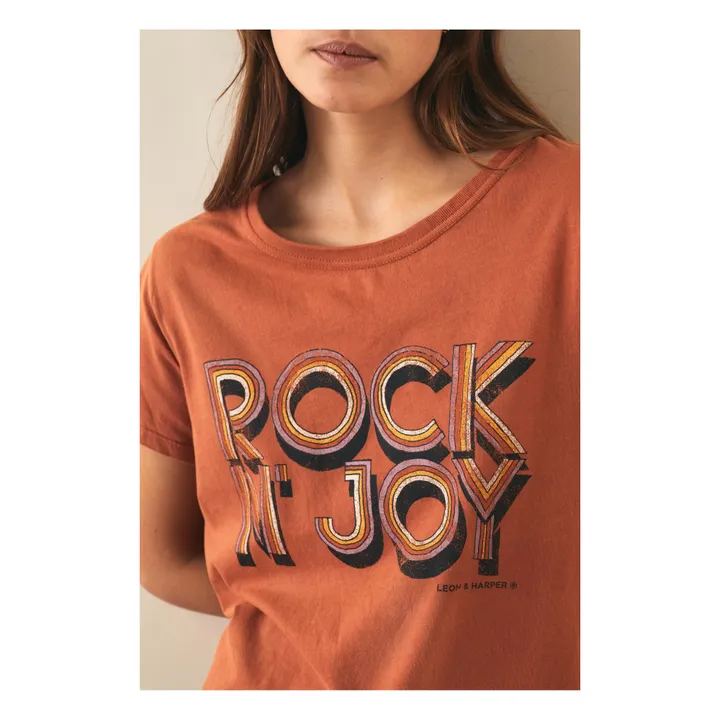 Camiseta de algodón orgánico Toro Joy | Naranja- Imagen del producto n°1