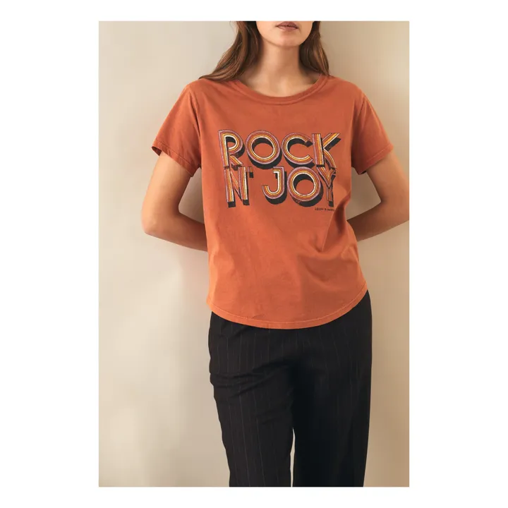 Camiseta de algodón orgánico Toro Joy | Naranja- Imagen del producto n°2