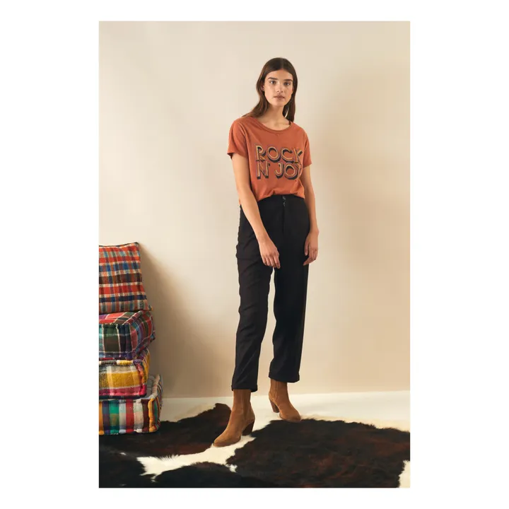 Camiseta de algodón orgánico Toro Joy | Naranja- Imagen del producto n°3