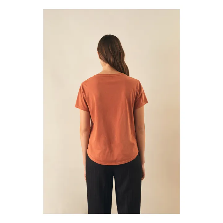 Camiseta de algodón orgánico Toro Joy | Naranja- Imagen del producto n°4