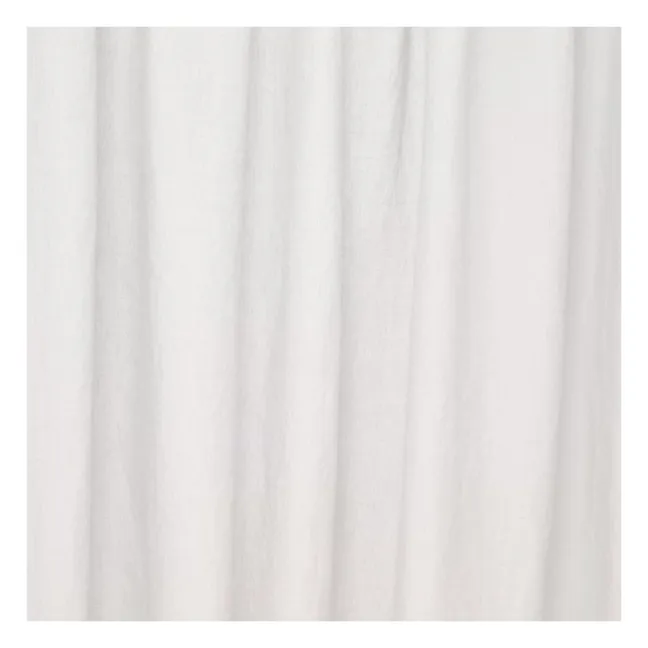 Tenda a tubo oppure con clip, in lino slavato, dimensioni: 140x280 | Bianco
