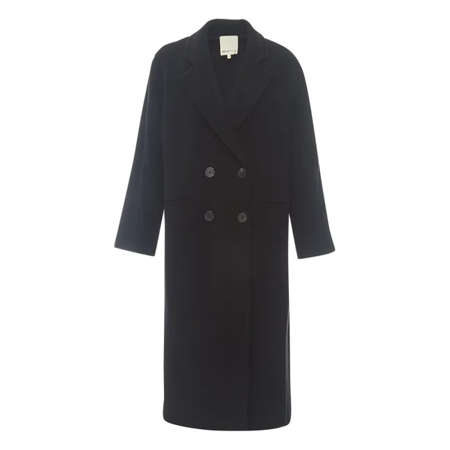 Antoine Wool Cloth Coat  | Black