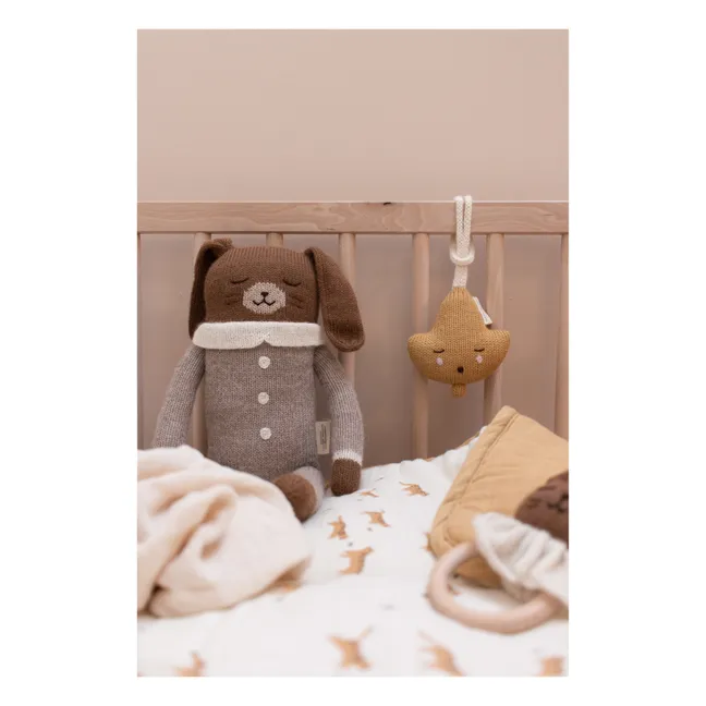 Large Soft Toy Rabbit in Pyjamas | Grey