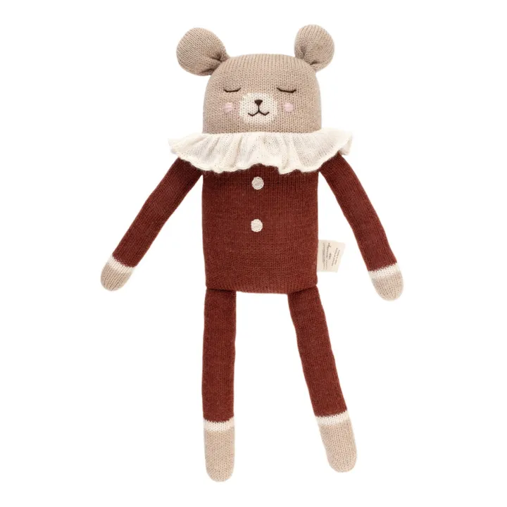 Pupazzetto, modello: orso grande, con pigiama | Terracotta- Immagine del prodotto n°0