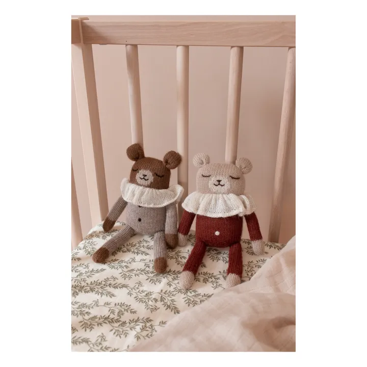 Pupazzetto, modello: orso grande, con pigiama | Terracotta- Immagine del prodotto n°2