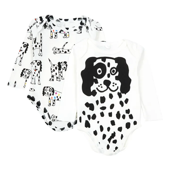 Body Dalmatiner Bio-Baumwolle 2er-Pack | Seidenfarben- Produktbild Nr. 0