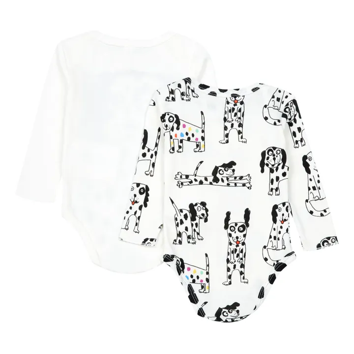 Body Dalmatiner Bio-Baumwolle 2er-Pack | Seidenfarben- Produktbild Nr. 1
