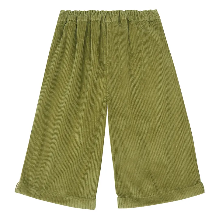 Pantaloni in velluto a costine | Verde- Immagine del prodotto n°2