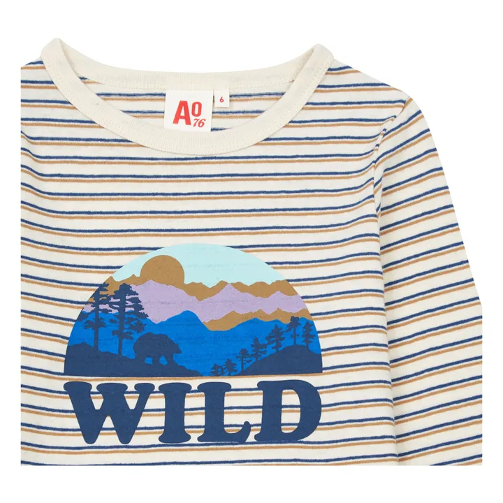 Camiseta a rayas Wild | Marfil- Imagen del producto n°1