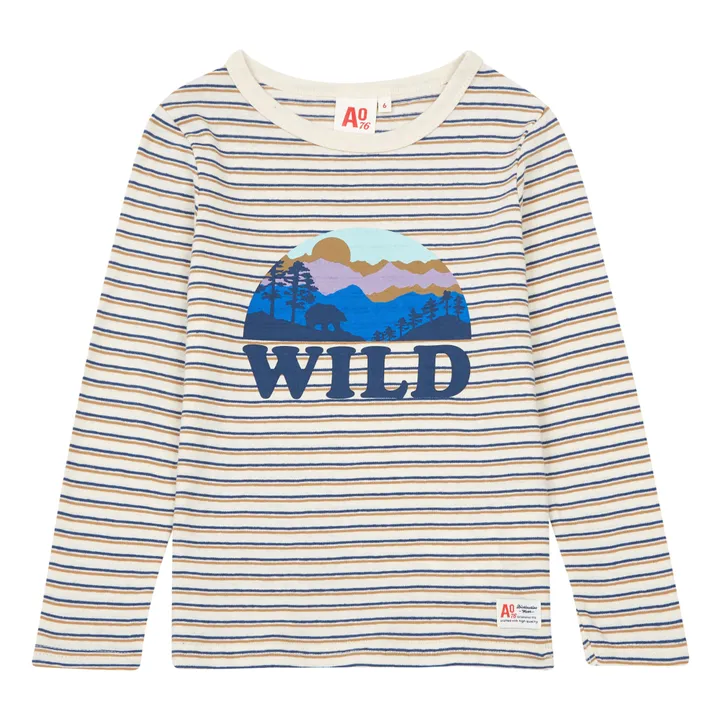 Camiseta a rayas Wild | Marfil- Imagen del producto n°0