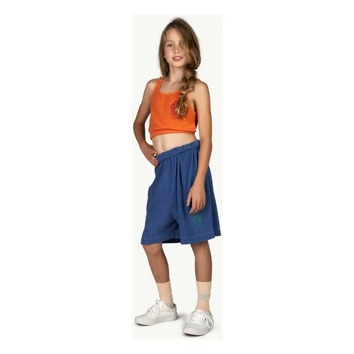 Sardine Terry Cloth Bermuda Shorts | Blue- Product image n°1