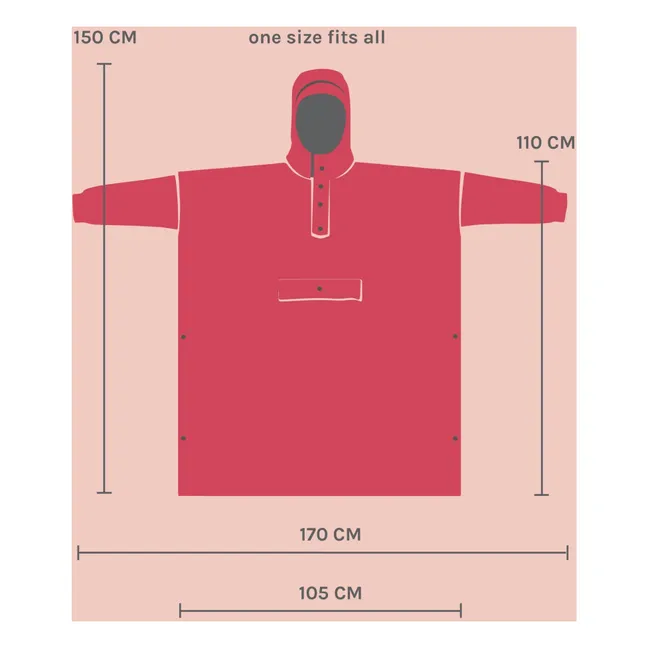 Cape Imperméable Pink Panther | Vieux Rose