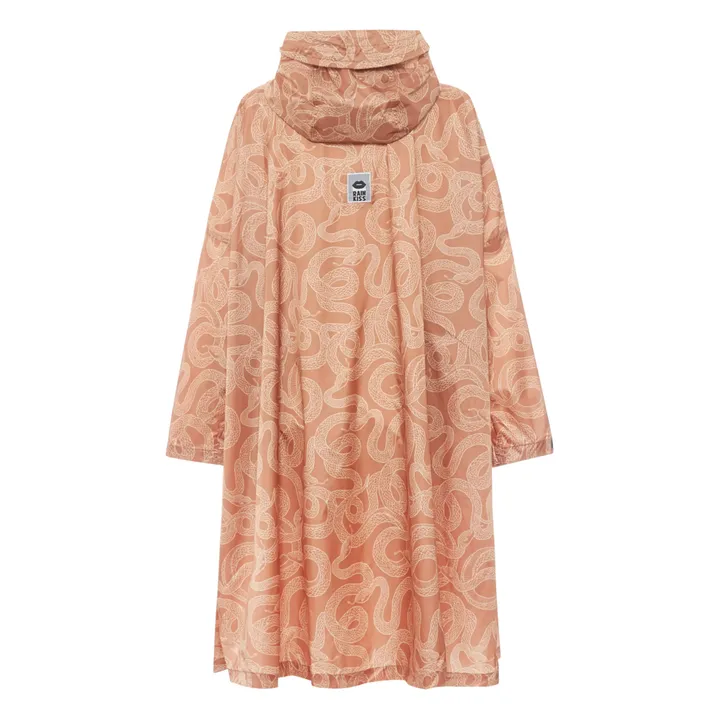 Snake On A Poncho Waterproof Cape | Blush- Product image n°1