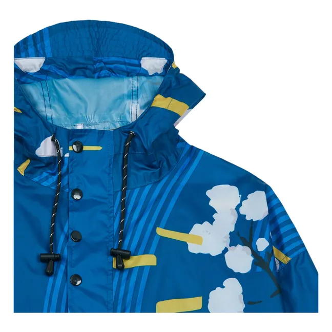 Capa impermeable Flor Japonesa - Colección Infantil | Azul