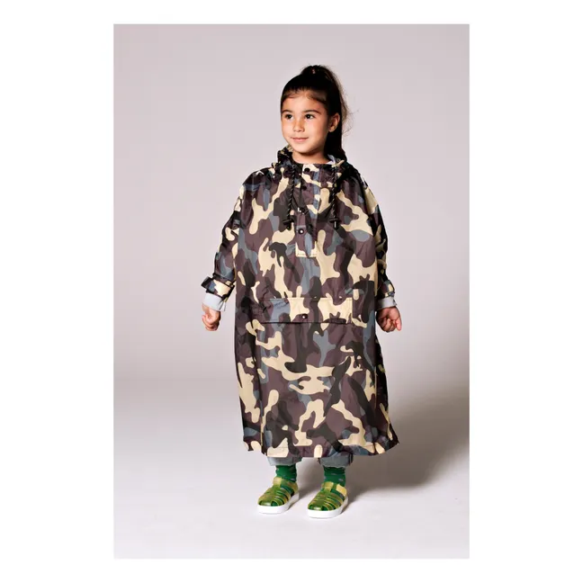 Capa impermeable Camuflaje Jungla - Colección Infantil | Marrón