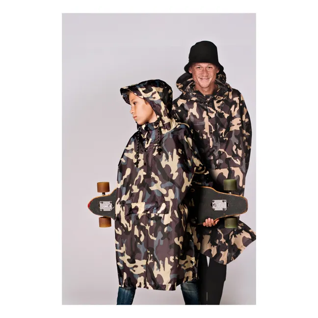 Capa impermeable Camuflaje Jungla - Colección Infantil | Marrón