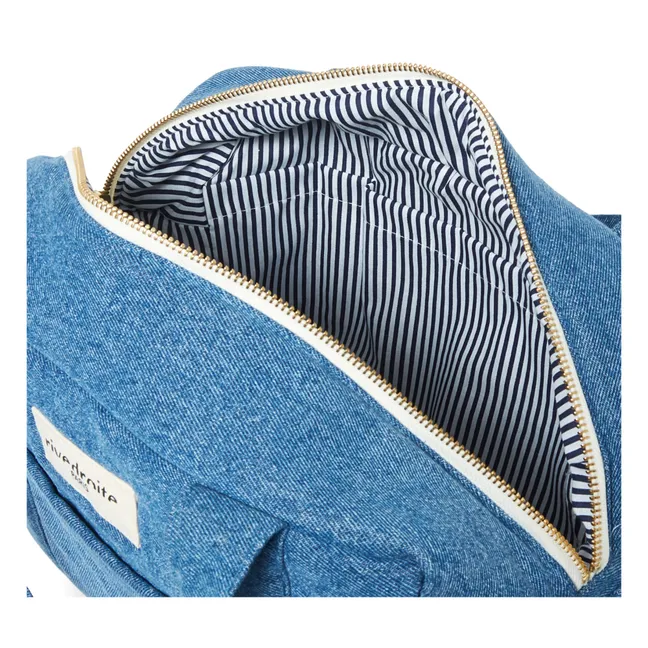 Borsa-fasciatoio, modello: Mini Darcy in denim sottoposto a upcycling | Blu denim chiaro