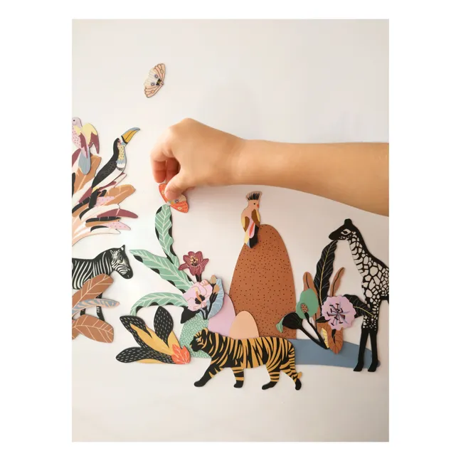 Little Cabane Whiteboard & La Fabrikasafari Magnet Set - Ma Cabane à Rêves x Smallable