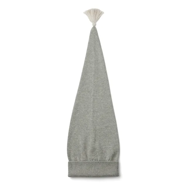 Gorrito de Navidad de algodón orgánico | Gris