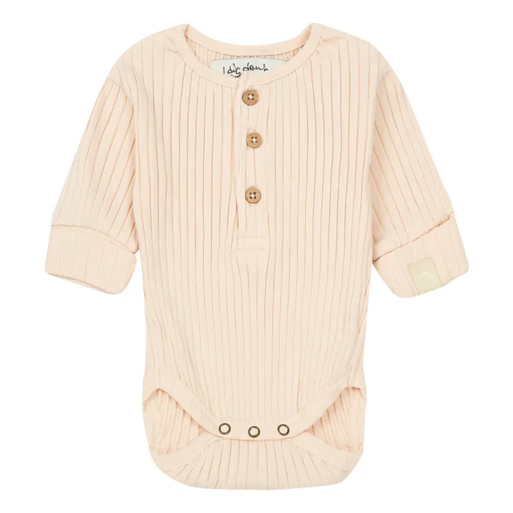 Bowie Organic Cotton Babygrow | Beige- Product image n°0