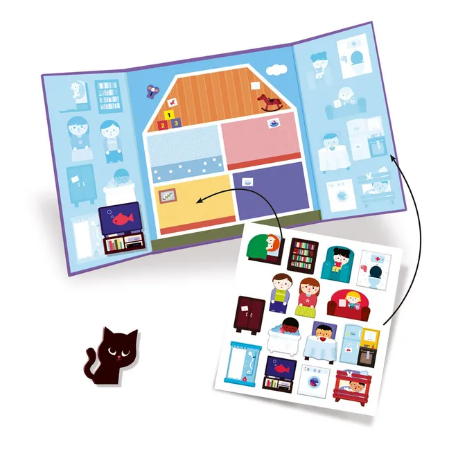Thick reusable stickers - Houses
