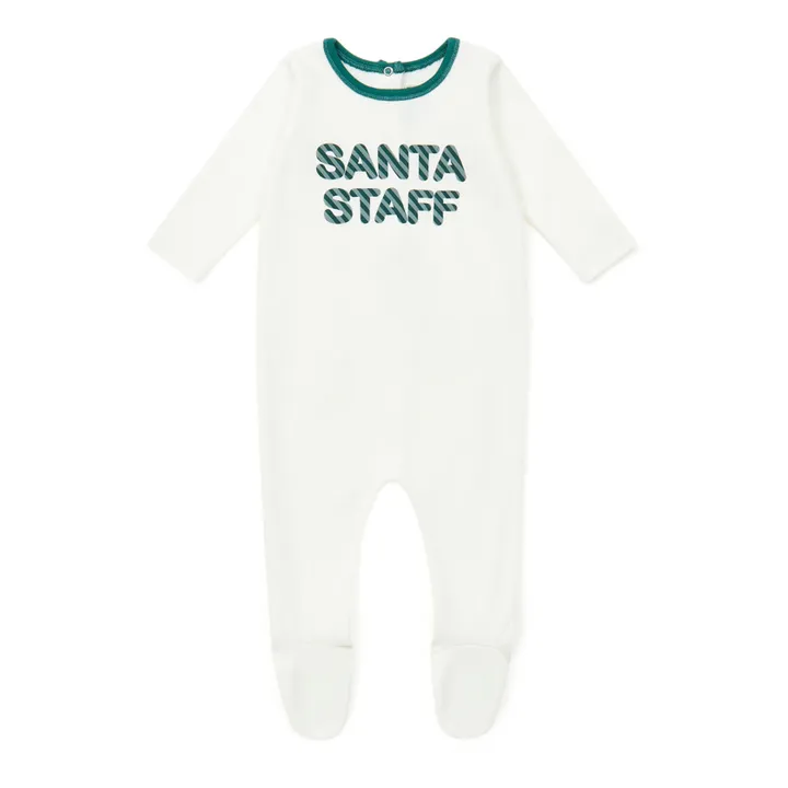 Baby-Pyjama Bio-Baumwolle - Weihnachts-Kollektion  | Seidenfarben- Produktbild Nr. 0