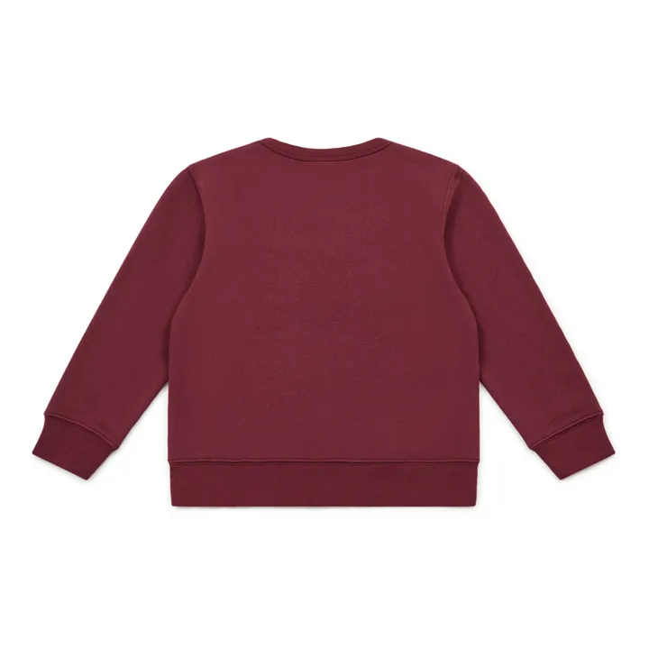 Organic Cotton Sweatshirt - Christmas Collection  | Raspberry red- Product image n°4