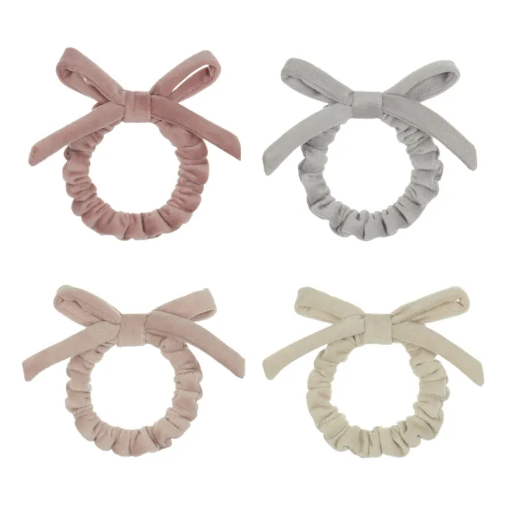 Set of Mini Bow Hair Ties | Pink- Product image n°0