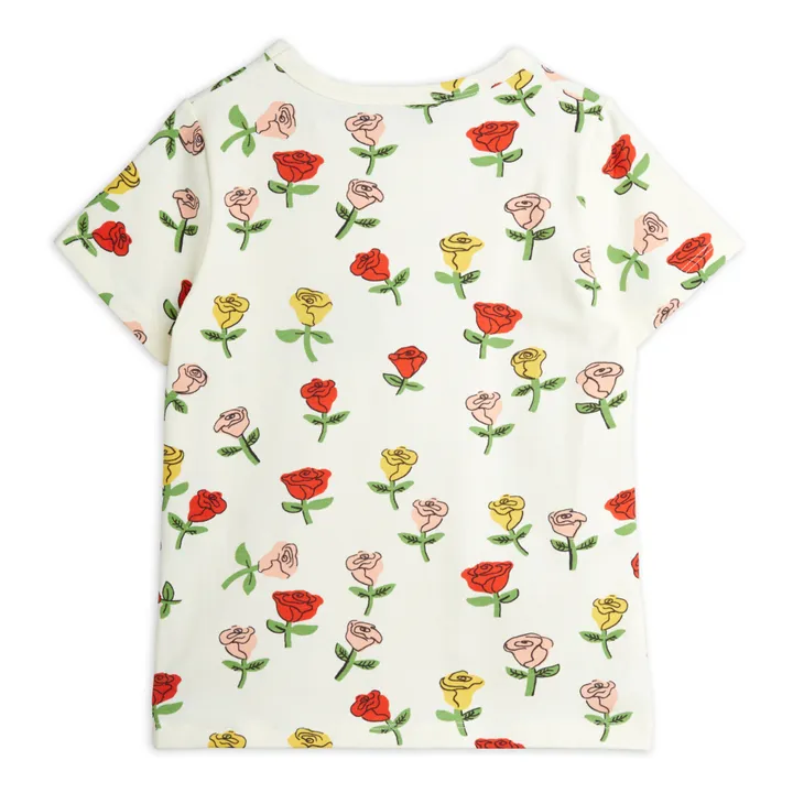 Organic Cotton Flower T-shirt | Ecru- Product image n°2