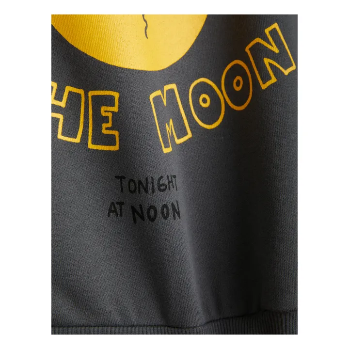 Organic Cotton Moon Sweatshirt | Charcoal grey- Product image n°1