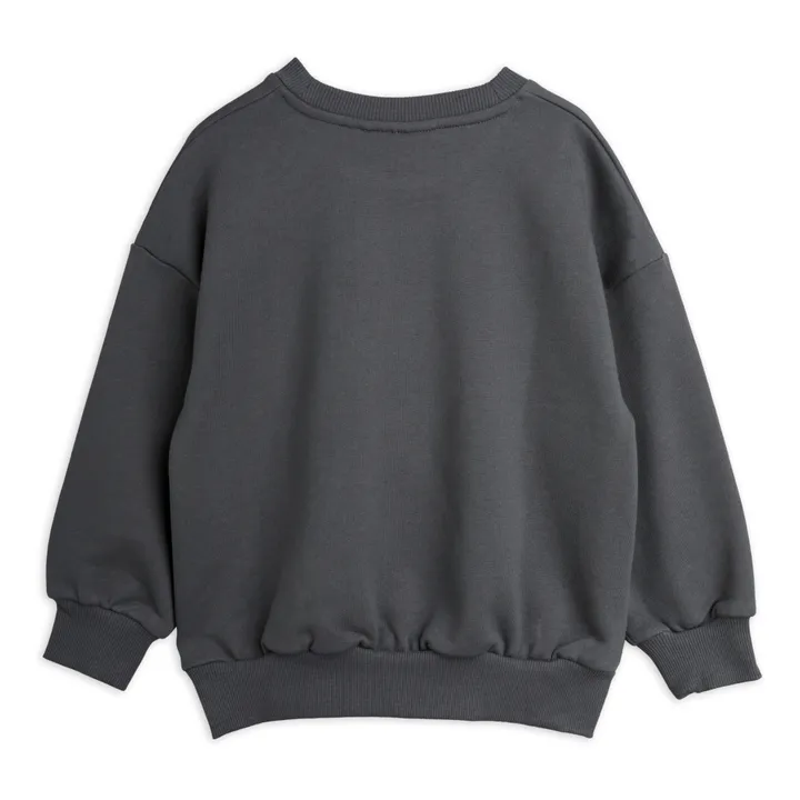 Organic Cotton Moon Sweatshirt | Charcoal grey- Product image n°2