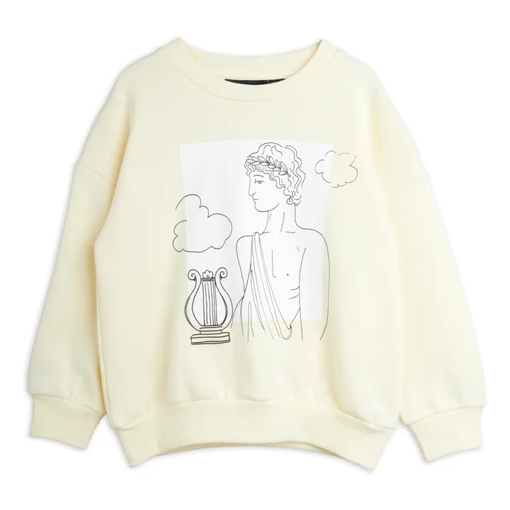 Organic Cotton Sweatshirt | Pale yellow- Product image n°0