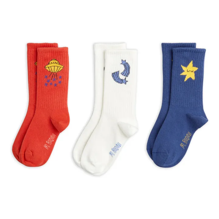 Set of 3 Organic Cotton Ovn Socks | Ecru- Product image n°0