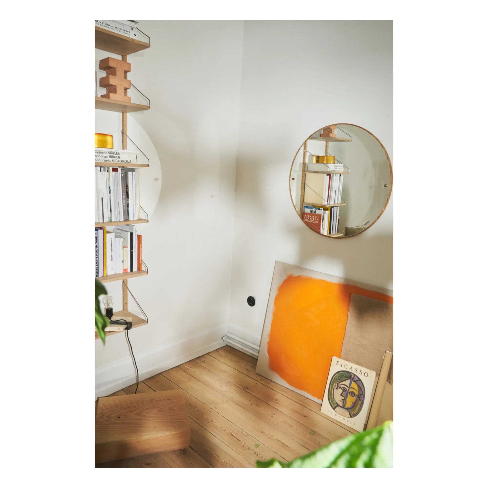 Miroir rond CM1 en bois | Chêne- Image produit n°3