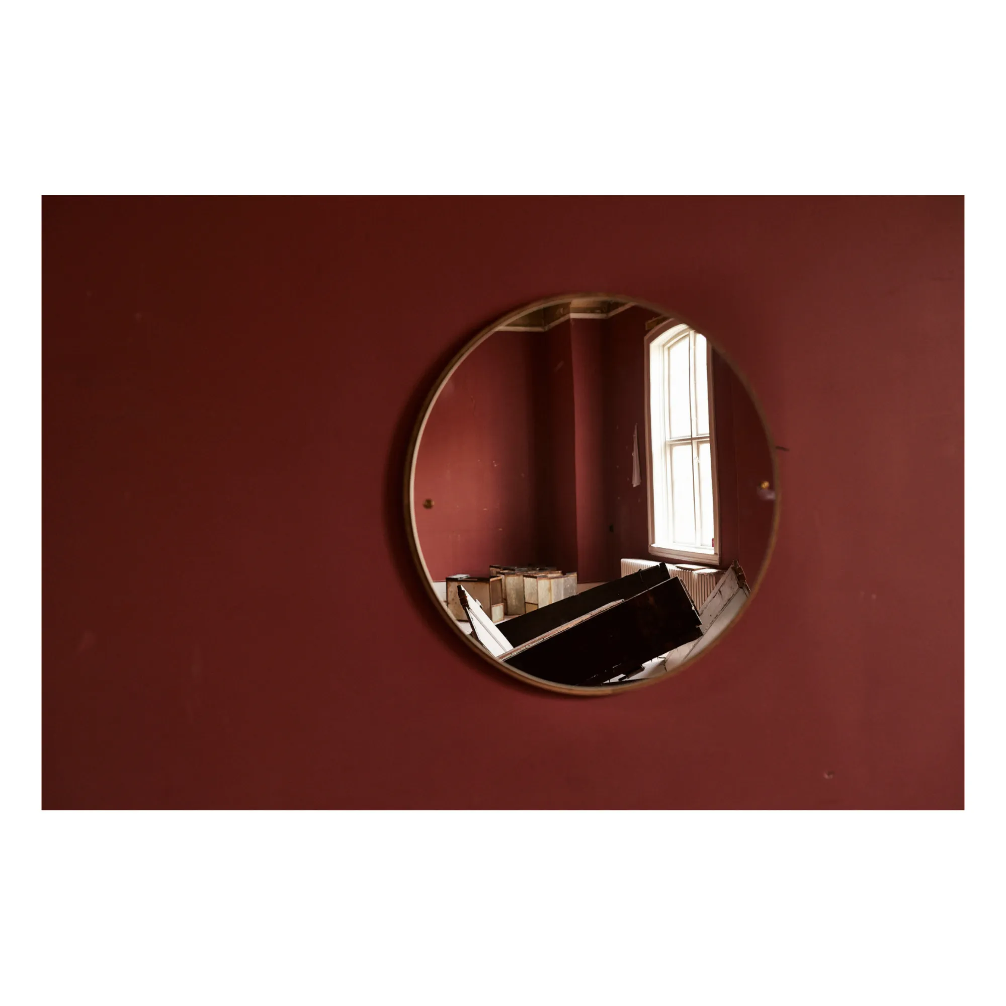 Miroir rond CM1 en bois | Chêne- Image produit n°5