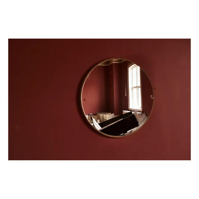 Round CM1 Wooden Mirror | Oak