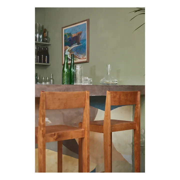 Tabouret de bar en bois- Image produit n°1