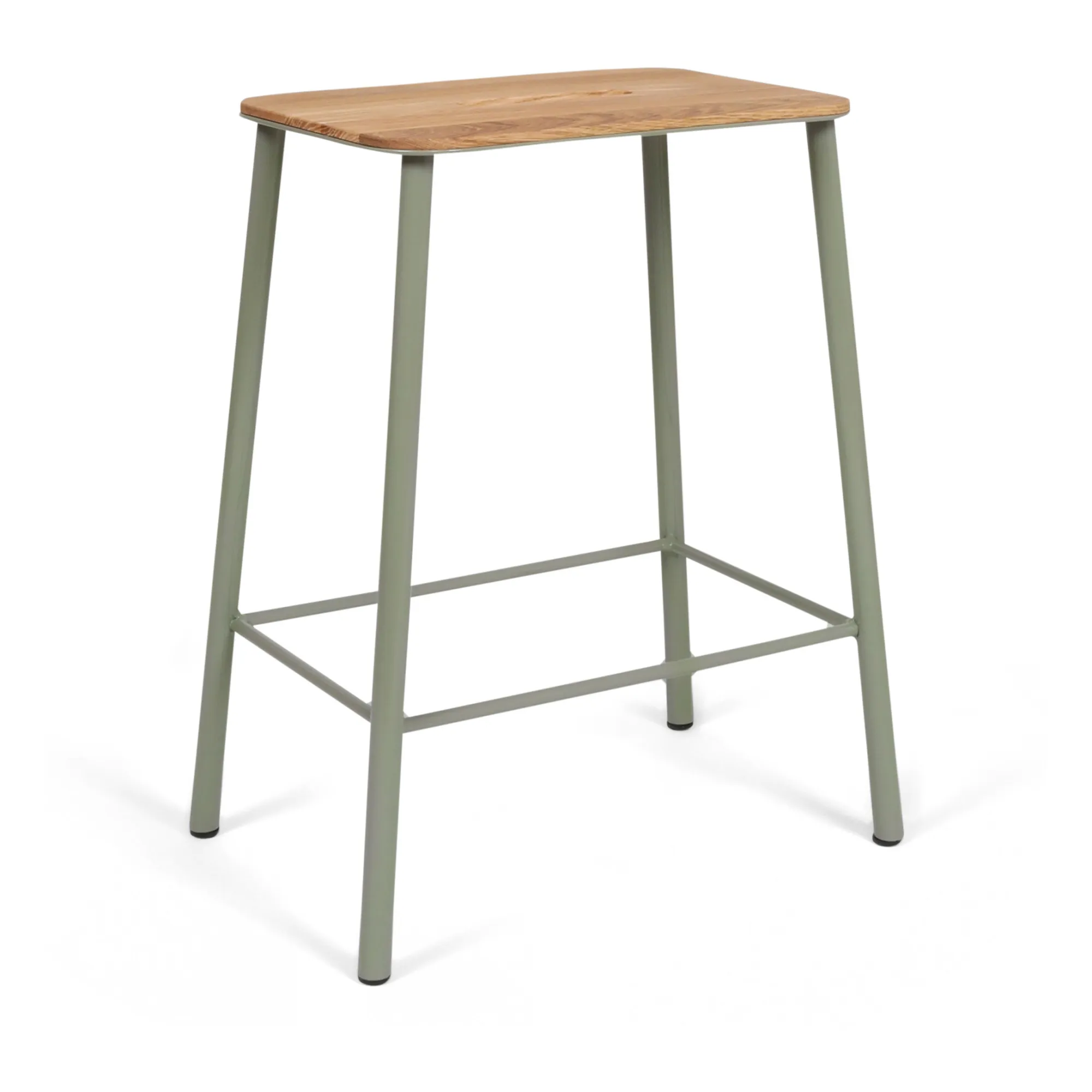 Frama Green Adam Nyboder Stool, Wooden Seat