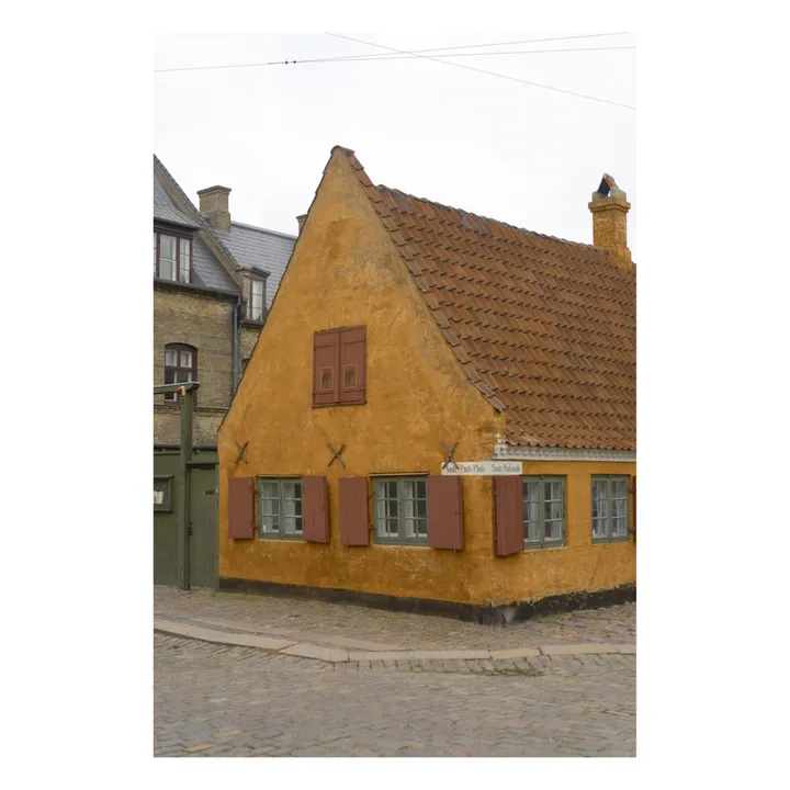 Tabouret Adam Nyboder, assise en bois | Vert- Image produit n°2