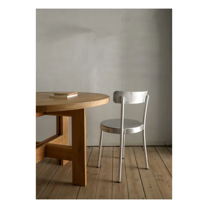 Farmhouse Round Wooden Table | Oak- Product image n°6